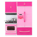 Large Girl Kid Wooden Play Kitchen Playset Children's Role Play Pretend Set Toys