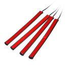 AMBOTHER 4PCS LED RGB Car Interior Floor Decoration Lights Bars Wireless bluetooth APP Control Atmosphere Lamp Strip with Car Lighter