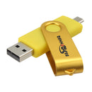 Bestrunner 2 In 1 Type-C USB 2.0 16GB OTG Flash Drive U Disk 360 Degree Rotation for Type-C Smart Phone Tablet Laptop