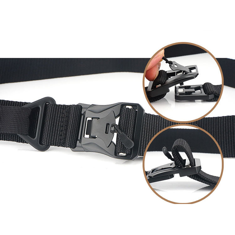 ENNIU DS3 125CM Zinc Alloy Heavy Duty Tactical Belt Outdoor Nylon Leisure Waist Belts