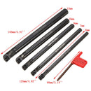 5pcs SCLCR 6/7/8/10/12mm Lathe Boring Bar Tunring Tool With 5pcs CCMT0602 Insert