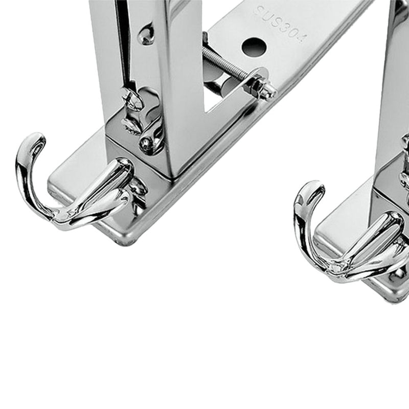 Kitchen Stainless Steel Wall-Mounted Rack Microwave Bracket Oven Bracket With Hook Kitchen Storage Rack