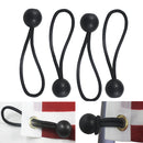 4pcs Ball Flag Pole Clip Bungee Cord Ties To Attach Windsocks & Flags To Poles
