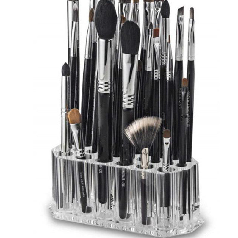 Acrylic 26-hole eyebrow pencil pencil ballpoint pen eyeliner display stand multifunctional display storage box Desktop Organizer