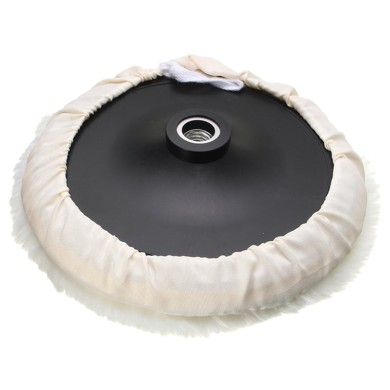 5pcs 7 Inch Polished Soft Wool Bonnet with Attachment Wheel Pad Polishing Tool
