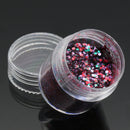 4 Pots 10ml Nail Art Glitter Powder Sheet Sequins Sparkly Colorful Christmas Iridescent Acrylic Tips
