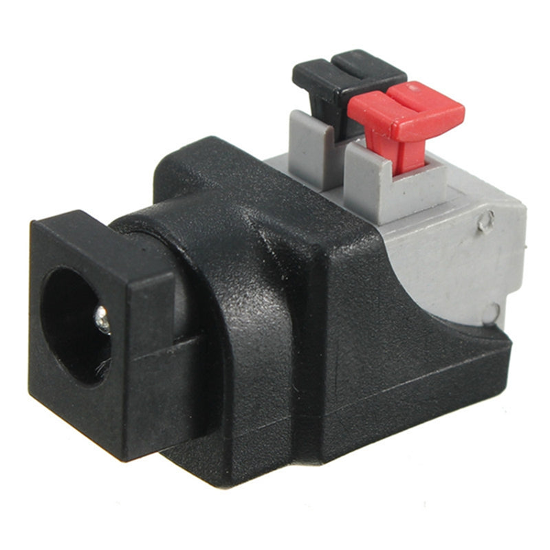 LUSTREON Male&Female Connectors DC 5.5*2.1mm Power Adapter Plug Cable for LED Strips 12V