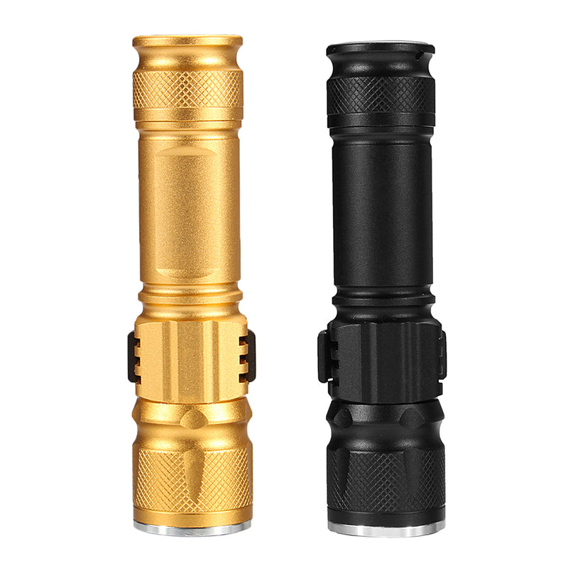 T6 USB Rechargeable LED Flashlight 10X Telescopic zoom Power Work Spot Light Lamp