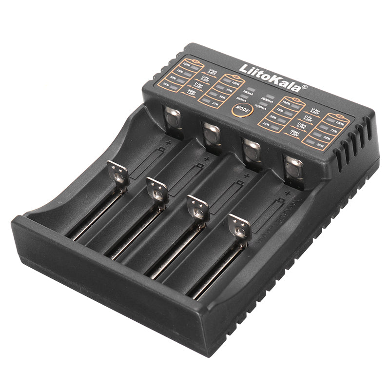 Liitokala Lii-402 Micro USB DC 5V 4Slots 18650/26650/16340/14500 Battery Charger