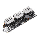 3pcs 5V 2.1A 3 USB Mobile Power Circuit Board  Boost Module For DIY Power Bank Lithium Battery