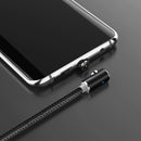 TOPK 2.4A Micro USB 360 Degree Elbow Magnetic LED Indicator Fast Charging Data Cable For HUAWEI OPPO VIVO XIAOMI
