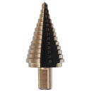 Drillpro 5pcs 4-35mm HSS Step Drill Bit Set Multiple Hole Metric Size with Aluminum Case
