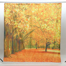 71''x71'' Autumn Deciduous Forest Waterproof Polyester Shower Curtains With Hooks