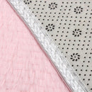 Non-slip Baby Play Mat Short Hair Game Plush Mat Kids Tent Hexagon Princess Castle Playhouse Pad