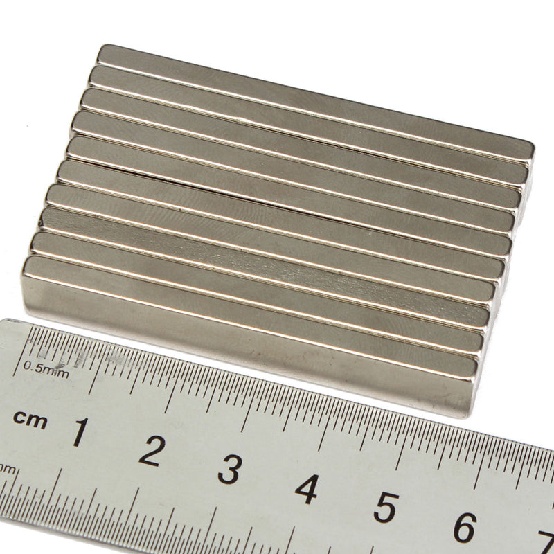 5pcs N50 Super Strong Block Cuboid Magnets 60x10x4 mm Rare Earth Neodymium Magnet
