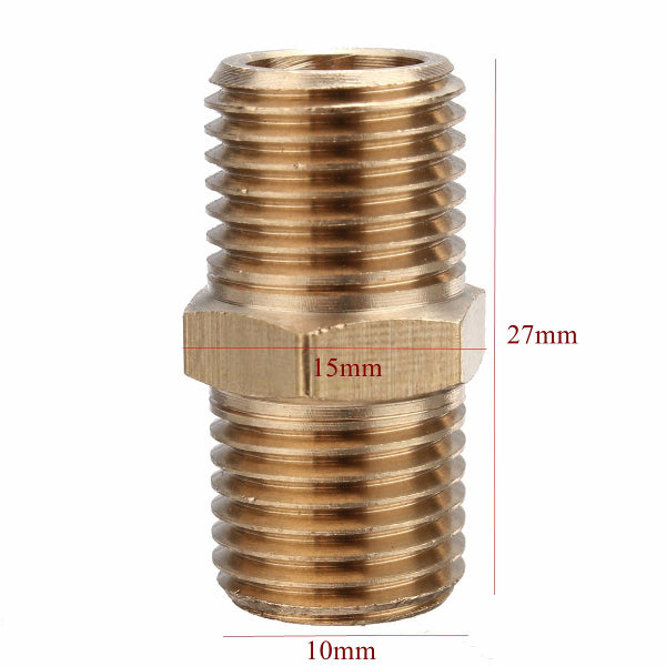 2Pcs 1/4 Brass Air BSP Tapper Hose Tail Airline Fitting male Quick Connector