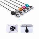 ORICO Crossed-Channel Earphone USB Cable Cord Winder Wrap Desktop Cable Organizer Wire Management Holder