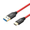 BlitzWolf AmpCore Turbo BW-TC9 3A Braided Durable USB 3.0 to Type-C Charging Data Cable 3ft/0.9m