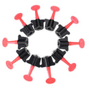 50pcs Reusable Tile Spacers Leveler T-lock Floor Tool Leveling Positioning System Kit