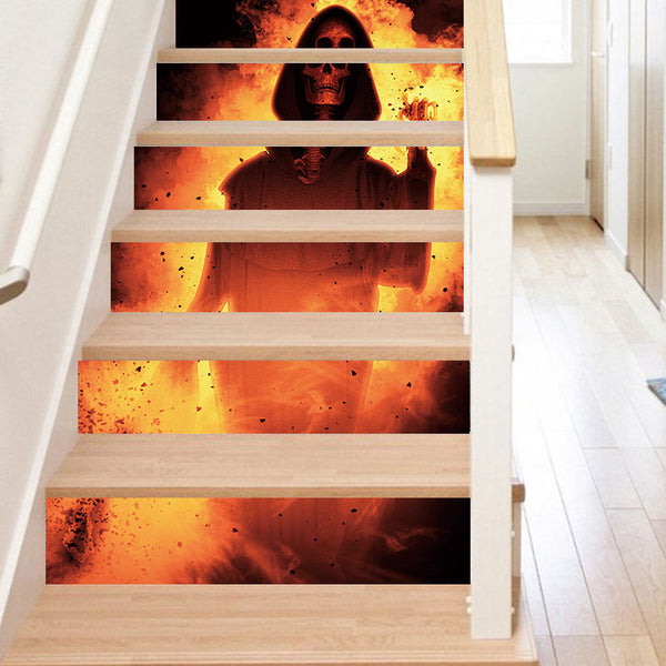 Miico LT013 Halloween Sticker Stair Sticker Novetly Wall Sticker Removable Stickers