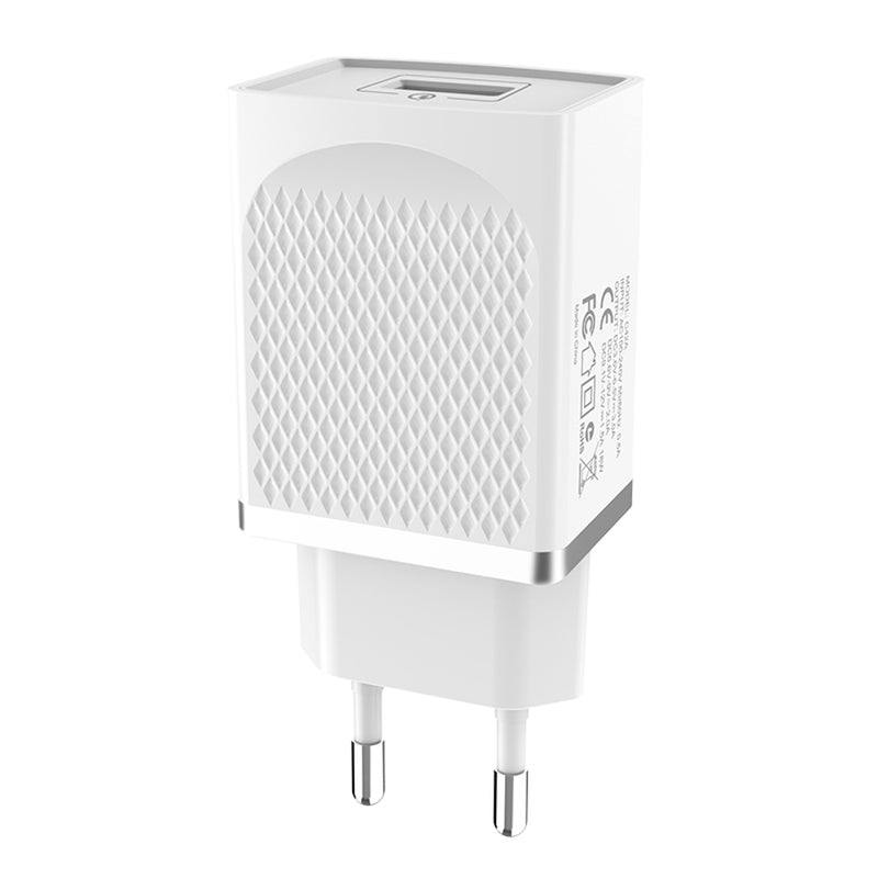 HOCO C42A EU Plug USB Port QC 3.0 Charger Power Adapter for Tablet Smartphone