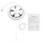 6/8 Inch Exhaust Fan Ventilation Extractor Duct Blower Window Wall Kitchen Bathroom Fan