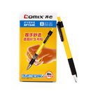 Comix BP104R 24 Pcs Press Ballpoint Pens 0.7mm Blue Ink Color Writing Pen Signing Pen Office School Supplies Kids Students Stationery Gift