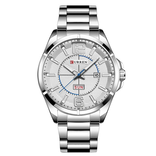 CURREN 8271 Business Style Men Watch Stainless Steel Strap Quartz Watch