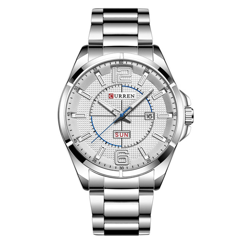CURREN 8271 Business Style Men Watch Stainless Steel Strap Quartz Watch