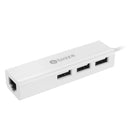 BIAZE ZH5 USB 2.0 to 3-Port USB 2.0 + 1000Mbps Gigabit RJ45 Ethernet OTG Hub Adapter