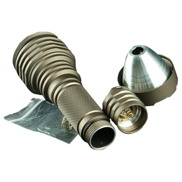 Sand Color Convoy C8+ DIY Flashlight Holster Flashlight Host Body (Flashlight Accessories