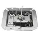 Twist Butterfly Draw Latch Rotary Turn Cold Rolled Silver Recessed