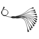5050 LED Flashing Strip Light RGB 15 Color 12 Strips Glow Neon Wireless Remote Motorcycle