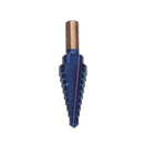 Drillpro 6Pcs HSS Nano Blue Coated Step Drill Bit With Center Punch Set Hole Cutter Drilling Tool