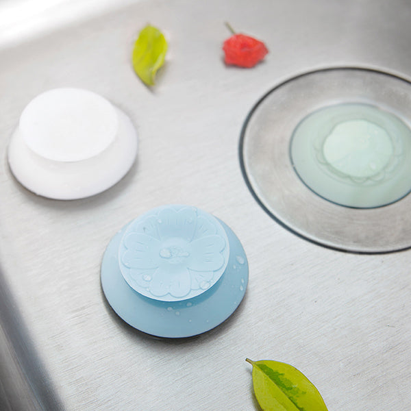 HonanSilicone Drain Stopper Hair Catcher 2 in 1 Deodorant Sink Bathtub Kitchen Floor Drain Protector