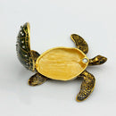 Turtle Metal Jewelry Box Trinket Case Crystal Storage Organizer Birthday Gift
