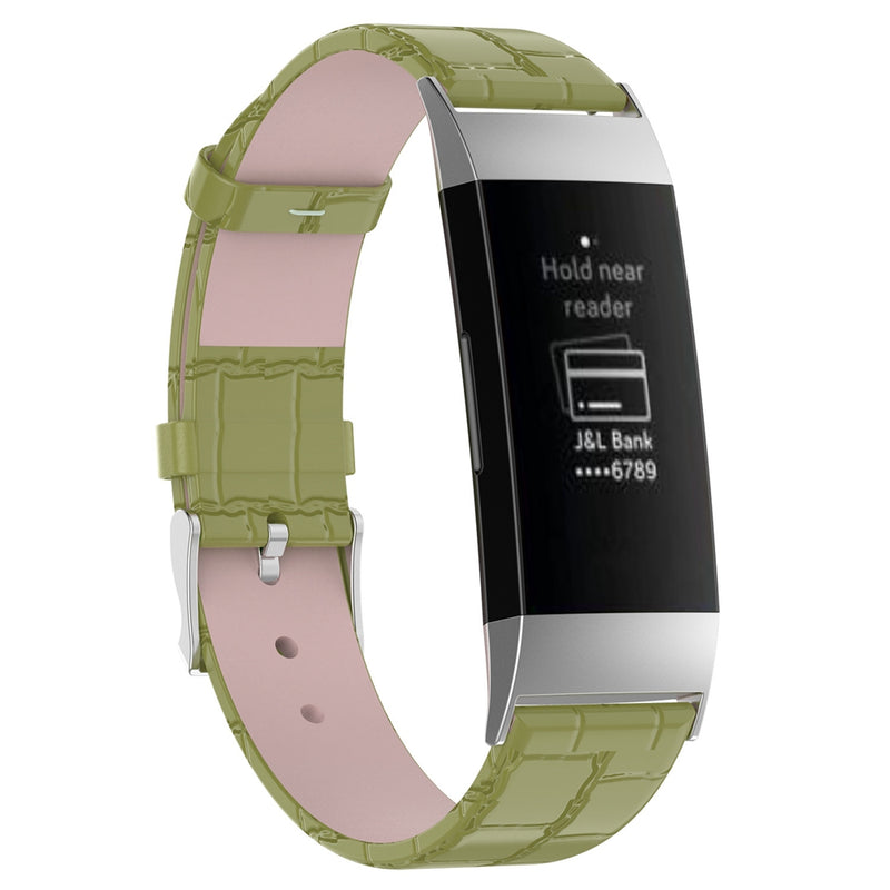 Bakeey Replacement Leather Watch Band Strap for Smart Watch Fitbit Charge 3