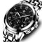 WISHDOIT WSD-016 Men Watch Fashion Chronograph Stainless Steel Strap Wrist Watch