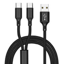 Bakeey 2 IN 1 2.5A Type C Micro USB Fast Charging Data Cable For Xiaomi Redmi 7A Redmi 6Pro OUKITEL Y4800 Hauwei P30 Pro Mate 30 S10+ Note10