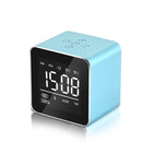 YAyusi V9 Mini Wireless bluetooth Speaker LED Mirror Alarm Clock FM Radio Stereo Bass Speaker