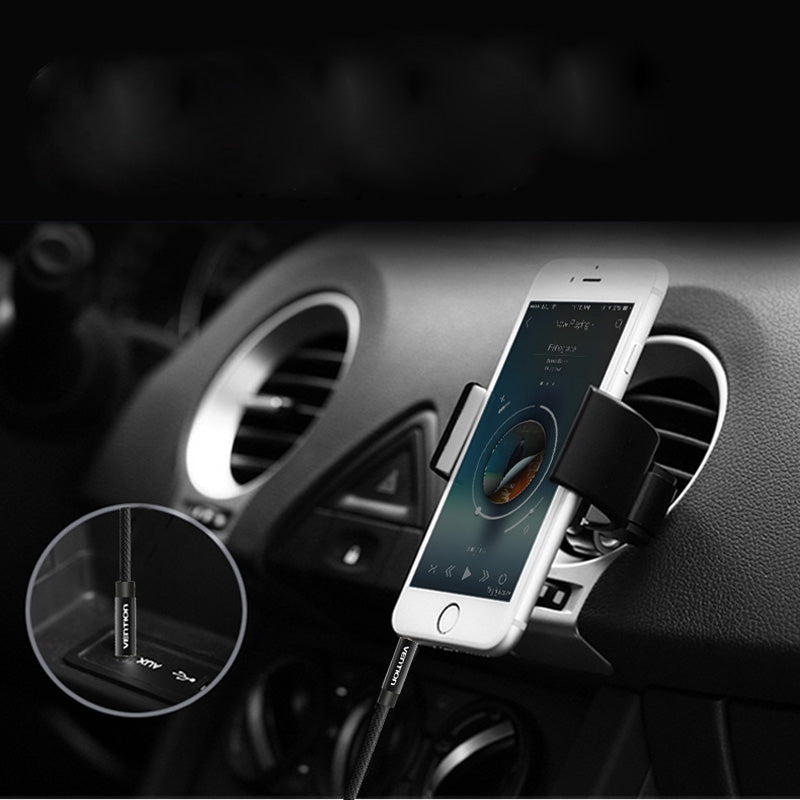 Vention BAG 3.5mm Audio Cable Fabric Braid 3.5 Jack To Jack Aux Cord 0.5-1.5M for Car MP3/4