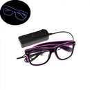 LED Flashing Sunglasses EL Wire Glasses Glow Party Nightculb Festival Eyewear