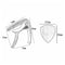 Metal Guitar Capo with Pin Puller/2pcs Wooden Picks for Acoustic Folk Classic Guitar Ukulele