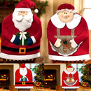 Christmas Santa Claus Chair Covers Dinner Chair Decorations Xmas Gifts for Home Party Holiday
