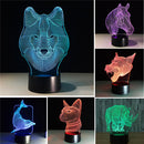 Colorful Festival Halloween LED 3D Illusion Lamp Night Light TF Card bluetooth Speaker