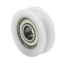 30x8mm U Ball Bearing Guide Pulley POM Embedded 608 Groove