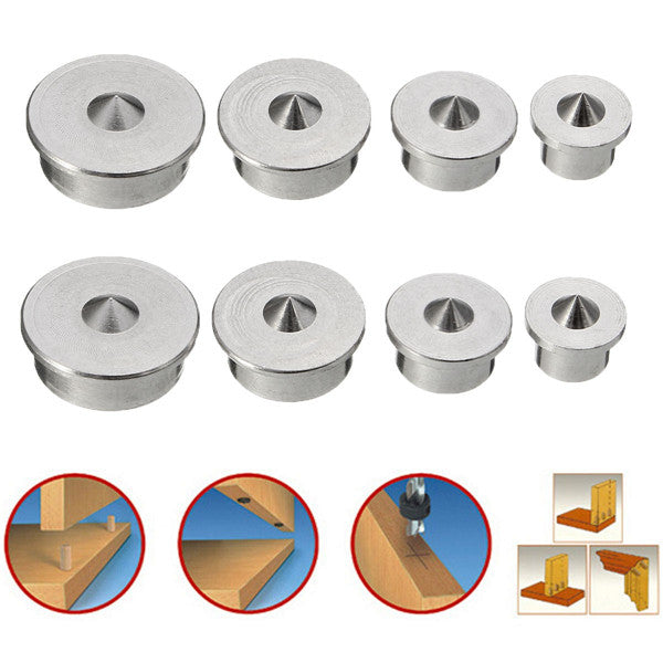 2 Set Dowel Tenon Center Points Pins 6/8/10/12mm Dowel Joint Alignment Tool