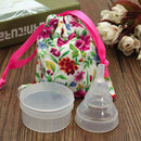 100% Medical Silica Foldable Female Menstrual Cup Period Tool