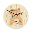 Loskii CC036 Creative Wall Clock Mute Wall Clock Cartoon Wall Clock For Home Office Decorations