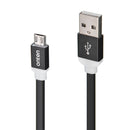 Onten OTN 7287 Black Lightning to Micro USB flat cable for Android devices Aluminum Alloy Shell